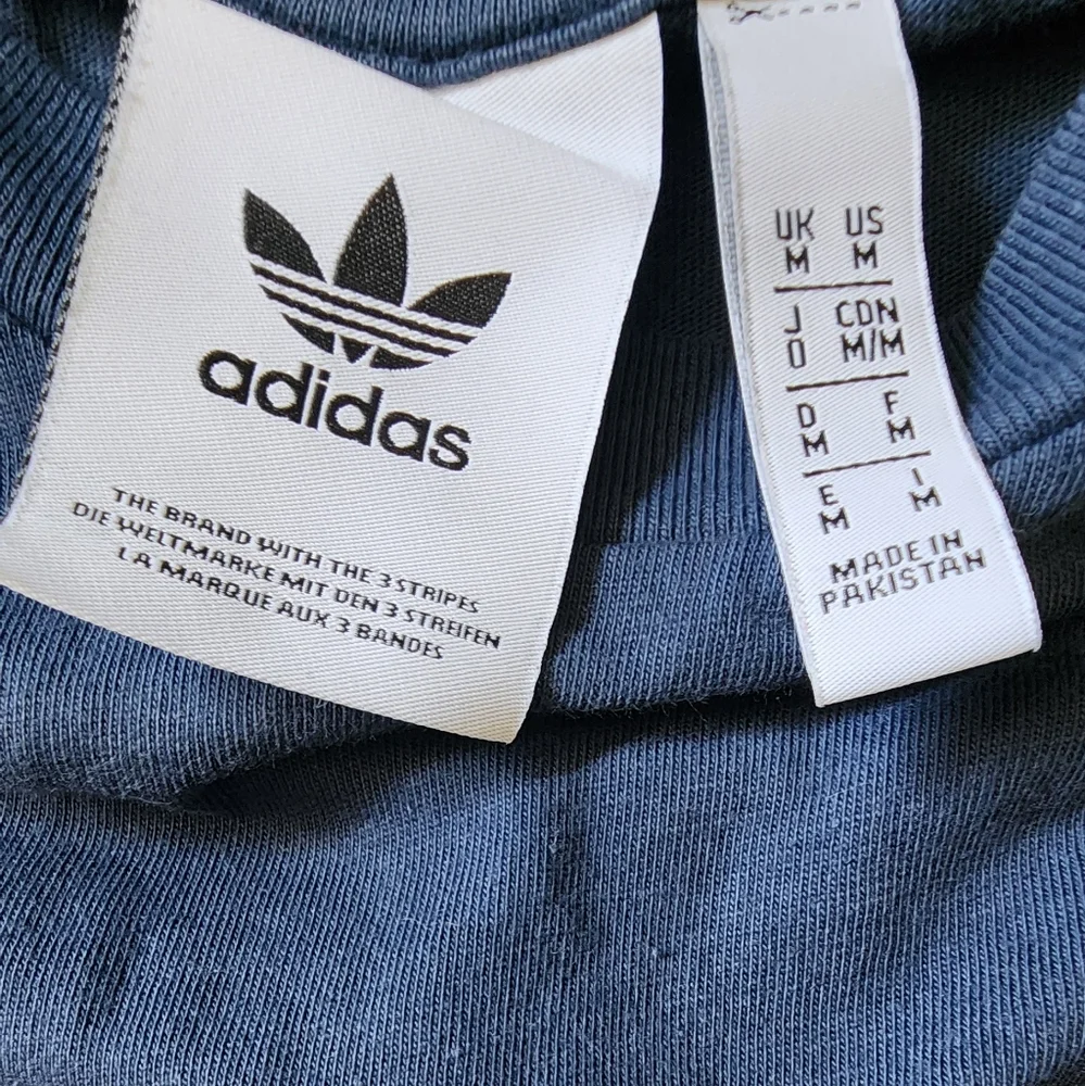 Adidas Blue and Green Short Sleeve Tee
